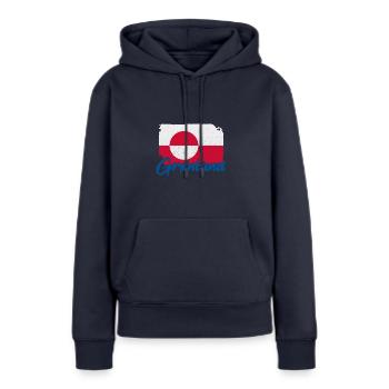 Grönland Kalaallit Nunaat Dänisch Insel - Frauen Premium Bio Hoodie - Navy - Vorne - Julia (174cm)