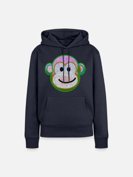 Funky Monkey - Frauen Premium Bio Hoodie - Navy