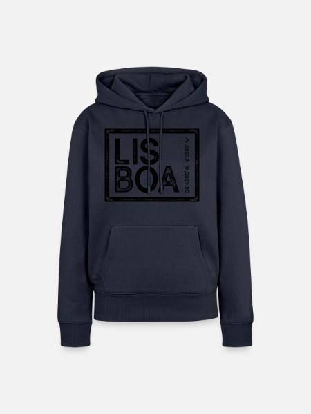 LISSABON - Frauen Premium Bio Hoodie - Navy