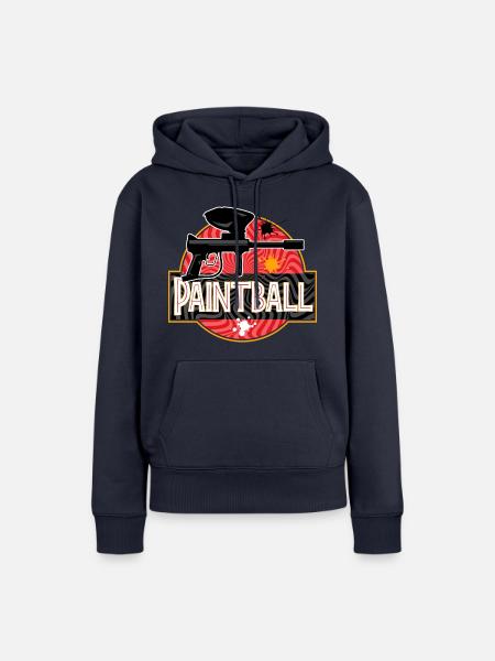 Paintball Airsoft Gotcha Markierer - Frauen Premium Bio Hoodie - Navy