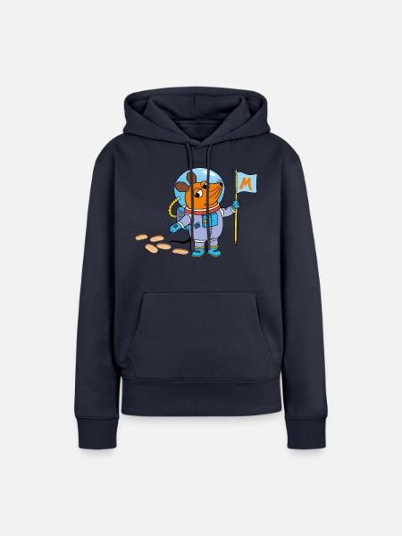 Maustronaut - Frauen Premium Bio Hoodie - Navy