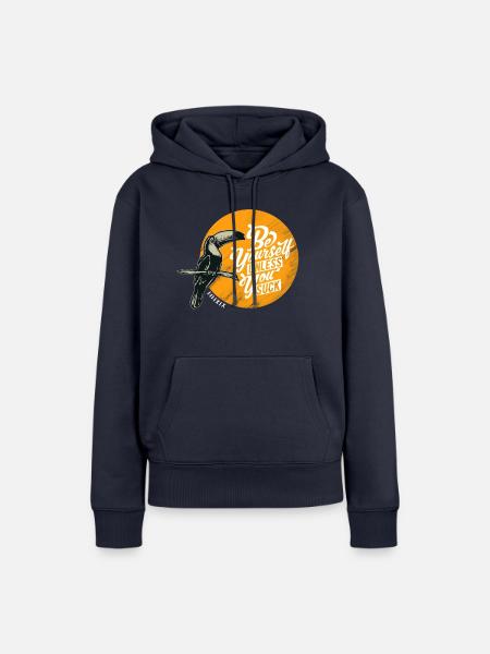 sei du selbst - Frauen Premium Bio Hoodie - Navy