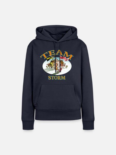 Team STORM - Frauen Premium Bio Hoodie - Navy