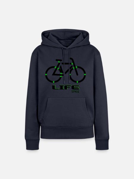 Bike - Frauen Premium Bio Hoodie - Navy