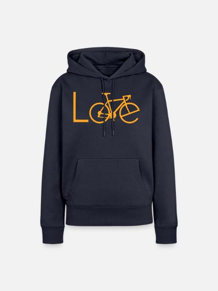 Biking Triathlon - Frauen Premium Bio Hoodie - Navy