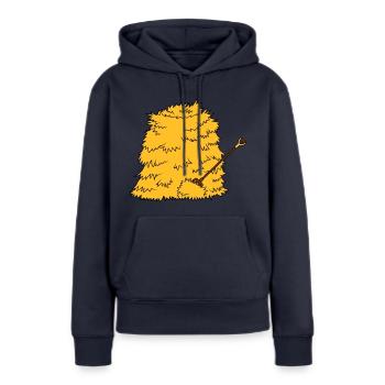 Mistgabel Strohberg Heugabel - Frauen Premium Bio Hoodie - Navy - Vorne - Julia (174cm)