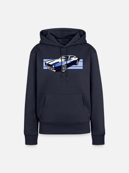 Sportwagen - Frauen Premium Bio Hoodie - Navy