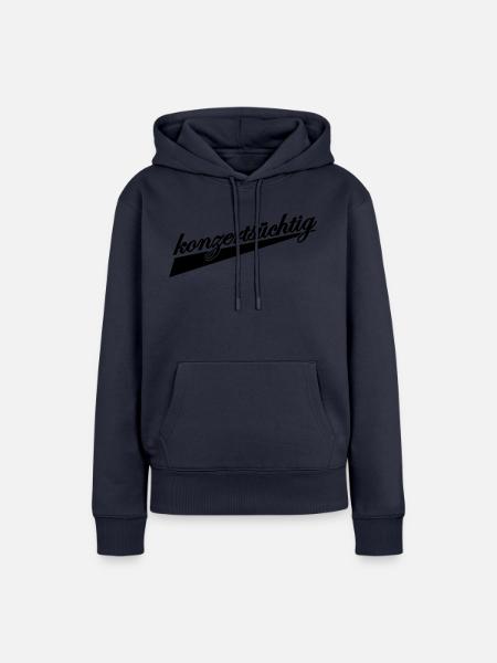 konzertsüchtig Konzert - Frauen Premium Bio Hoodie - Navy