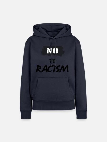 racism - Frauen Premium Bio Hoodie - Navy
