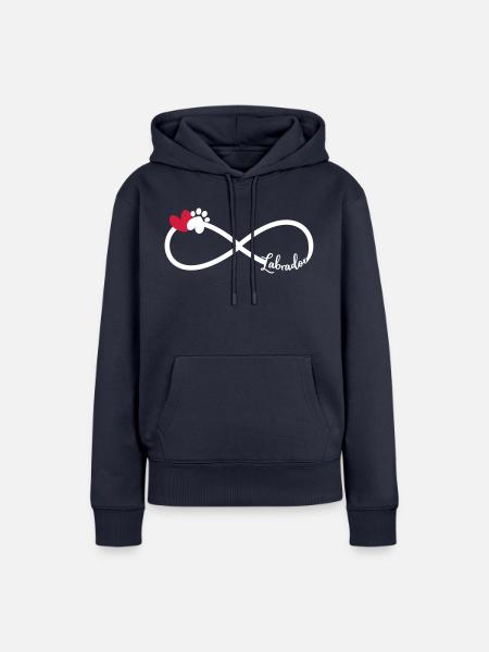 Labrador Hund - Frauen Premium Bio Hoodie - Navy