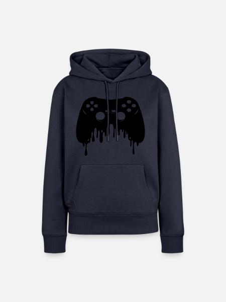 Game Controller - Frauen Premium Bio Hoodie - Navy