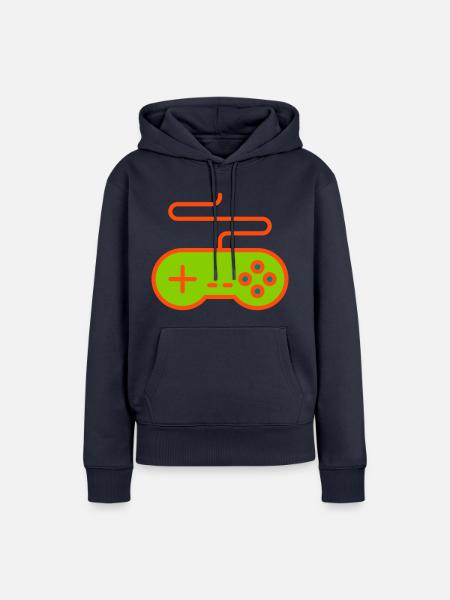 Controller - Frauen Premium Bio Hoodie - Navy