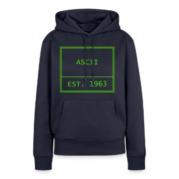 ASCII - Women’s Premium Organic Hoodie - navy - Front - Julia (174cm)