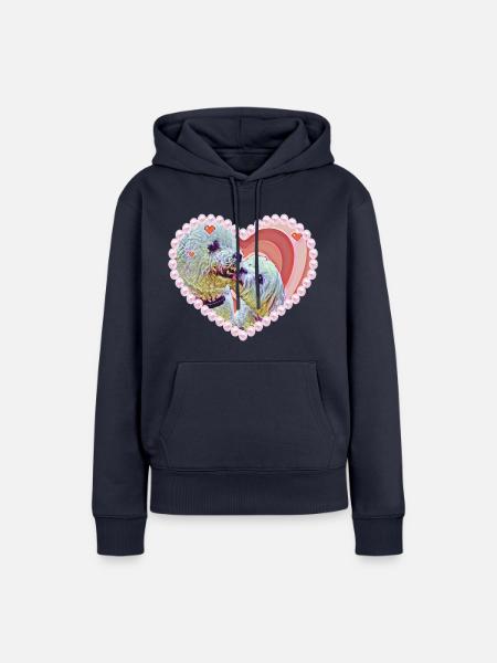 Joy in love - Frauen Premium Bio Hoodie - Navy