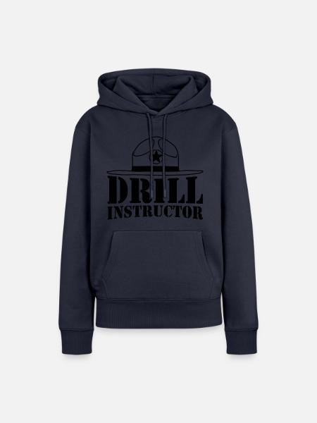 Sheriff Drill Instructor - Frauen Premium Bio Hoodie - Navy