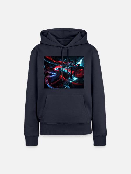 Neondrachen-Duellant - Frauen Premium Bio Hoodie - Navy