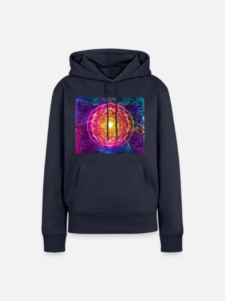 Bewusstseins-Matrix - Frauen Premium Bio Hoodie - Navy