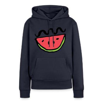 Curly Melon - Women’s Premium Organic Hoodie - navy - Front - Julia (174cm)