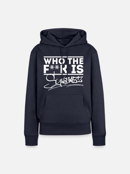 wer ist synobazz - Frauen Premium Bio Hoodie - Navy