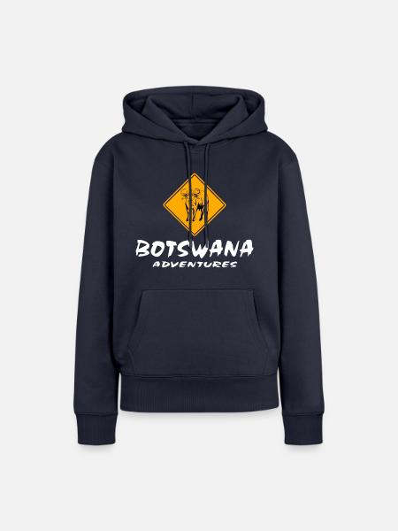Botswana - Kaffern Büffel - Frauen Premium Bio Hoodie - Navy