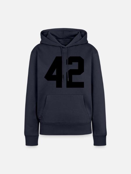 42 - Frauen Premium Bio Hoodie - Navy