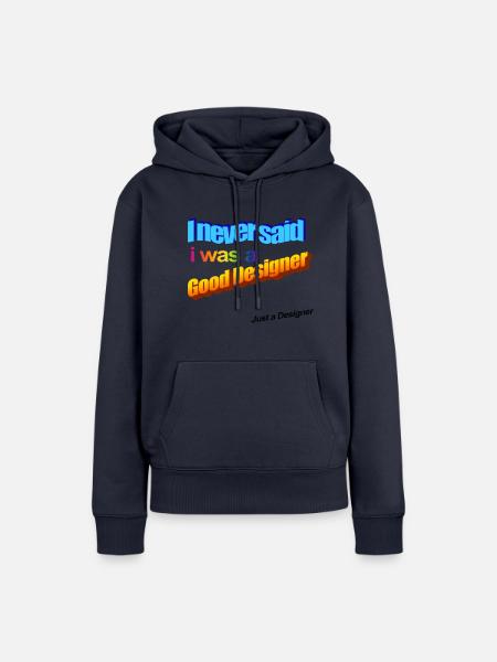 wordart - Frauen Premium Bio Hoodie - Navy