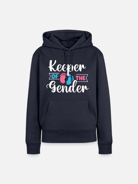 Hüter des Geschlechts - Enthüllungsparty-Highlight - Frauen Premium Bio Hoodie - Navy