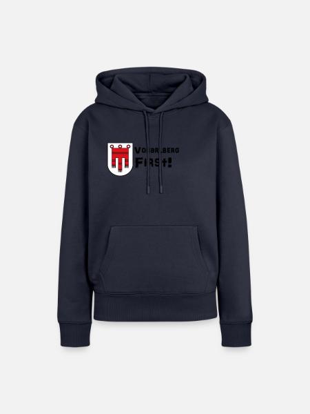 Vorarlberg First - Frauen Premium Bio Hoodie - Navy