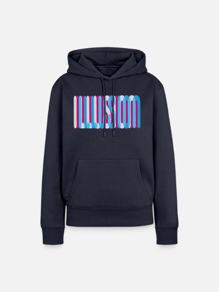 98 Illusion - Frauen Premium Bio Hoodie - Navy