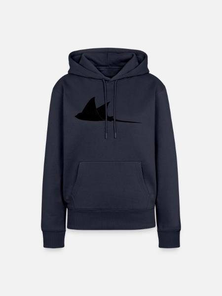 Adlerrochen im Modus Flug - Frauen Premium Bio Hoodie - Navy