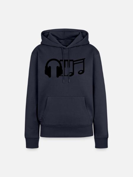 dj - Frauen Premium Bio Hoodie - Navy