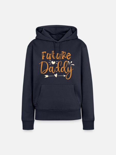 Future daddy - Frauen Premium Bio Hoodie - Navy