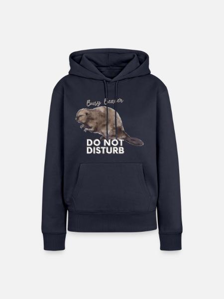 Busy Beaver - Frauen Premium Bio Hoodie - Navy