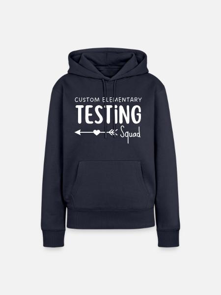 Benutzerdefinierte elementare Testtruppe - Frauen Premium Bio Hoodie - Navy