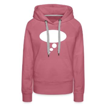 Thought bubble - Women’s Premium Organic Hoodie - mauve - Front - Isabella (175cm)