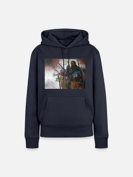 Vikings - Frauen Premium Bio Hoodie - Navy