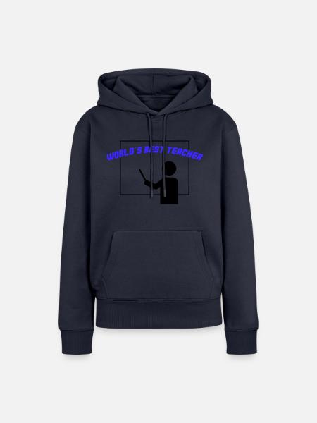 worlds best teacher - Frauen Premium Bio Hoodie - Navy