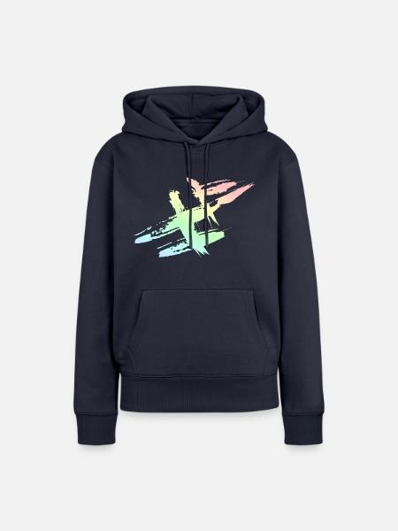 Dekoration - Frauen Premium Bio Hoodie - Navy