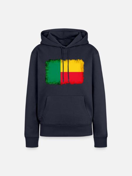 Benin - Frauen Premium Bio Hoodie - Navy