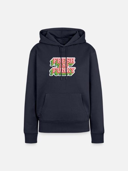 Funky Fresh - Frauen Premium Bio Hoodie - Navy