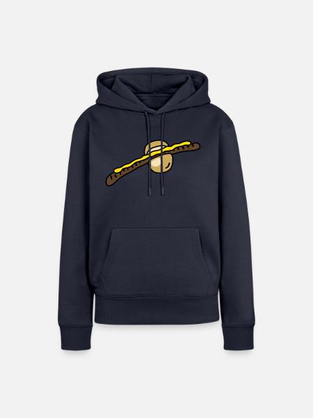 Coburger Bratwurst - Frauen Premium Bio Hoodie - Navy