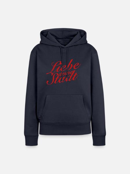 Liebe deine Stadt (Kölner Veedel) - Frauen Premium Bio Hoodie - Navy