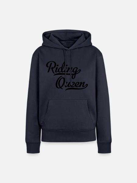 Reiten - Frauen Premium Bio Hoodie - Navy