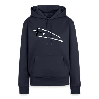 Segelflugzeug Segelfliegen Segelflieger kunstflug - Frauen Premium Bio Hoodie - Navy - Vorne - Julia (174cm)