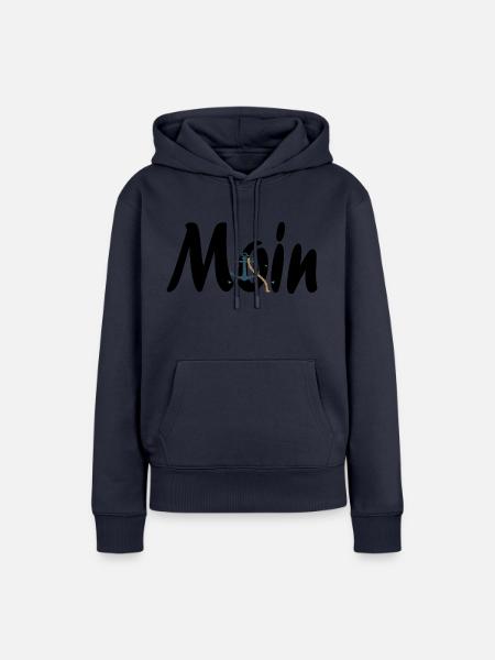 Moin nach Hamburg - Frauen Premium Bio Hoodie - Navy