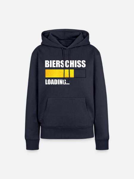 Bierschiss Loading... - Frauen Premium Bio Hoodie - Navy