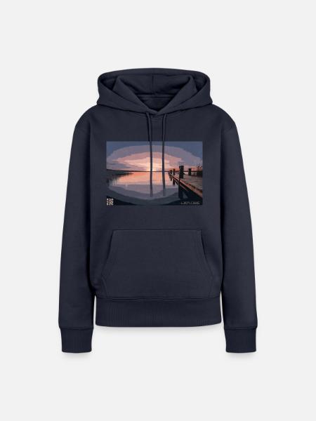 Sunrise - Frauen Premium Bio Hoodie - Navy