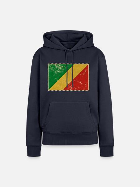 Republik Kongo - Frauen Premium Bio Hoodie - Navy