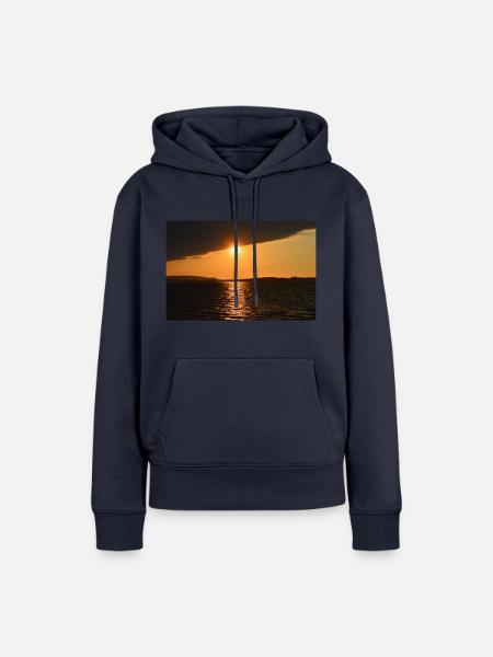 Chimsee Sunset - Frauen Premium Bio Hoodie - Navy