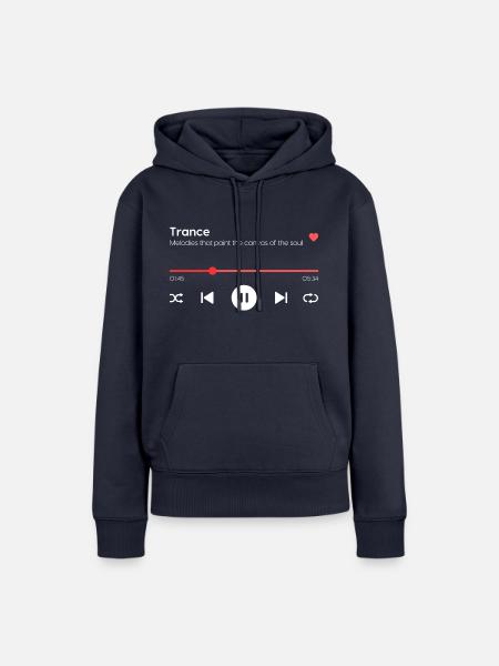 Trance - Frauen Premium Bio Hoodie - Navy